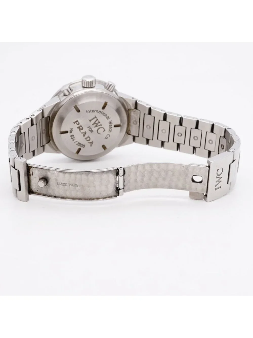 Prada IWC Schaffhausen GST Chronograph Silver Dial Watch